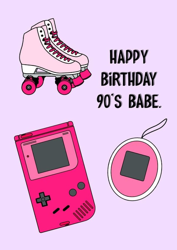 90s Babe Birthday Card created by Aimee McFadden
