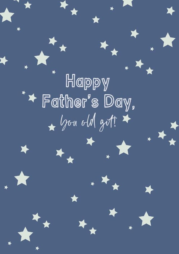 Starry Old Git Father's Day Card created by Ruby Wren Designs