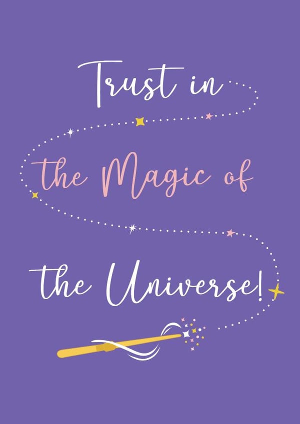 Magic of Universe Good luck card created by Priyangi Desai