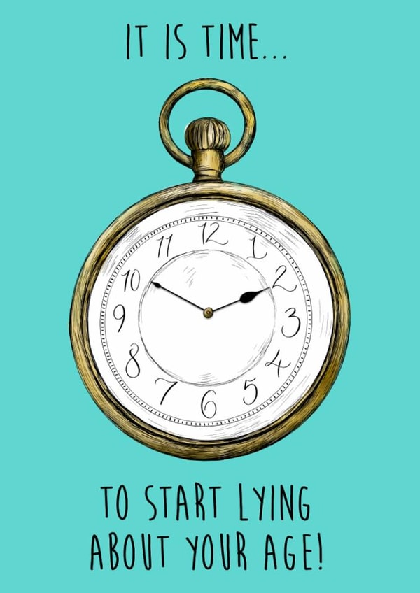 Cheeky Pocket Watch Birthday Card created by The Amyverse