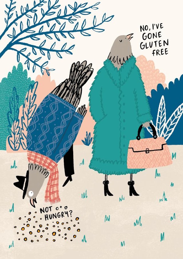 Gluten Free Greetings Card created by Abigail Burch