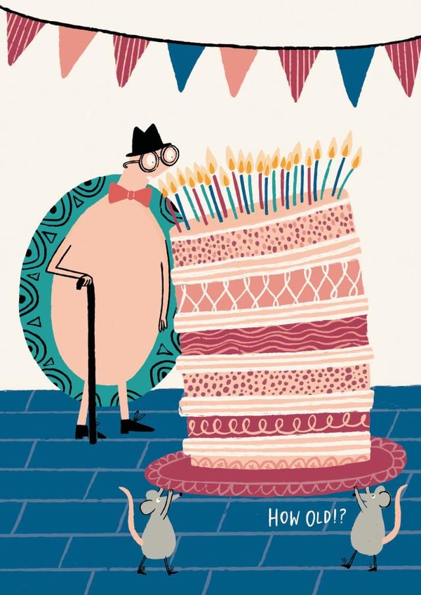 Happy Birthday Old Timer Card created by Abigail Burch