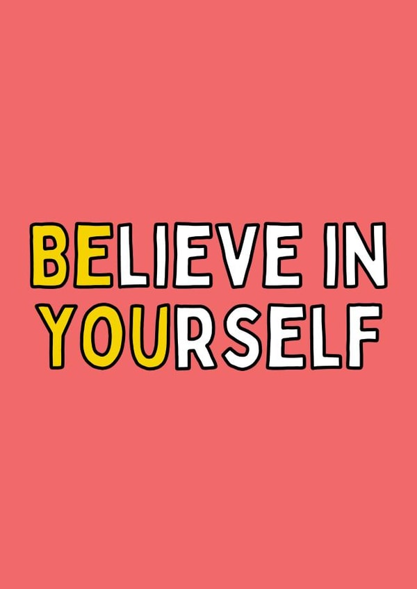 Believe In Yourself Card created by Meg's Creative Outlet