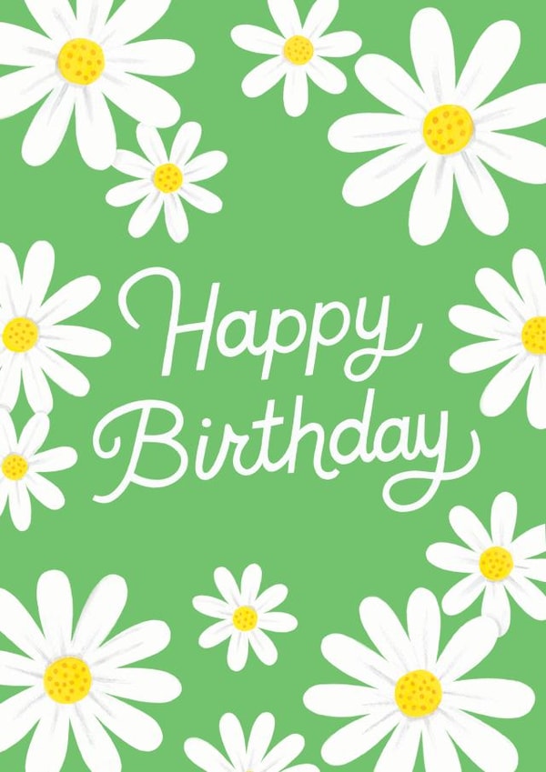 Floral Daisy Happy Birthday Card created by Jacqui Lee