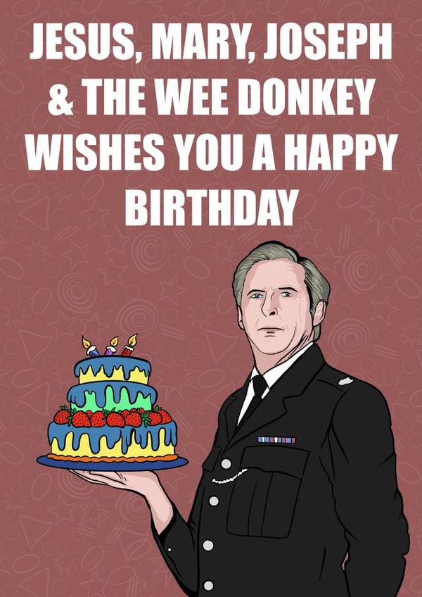 Line of duty birthday card created by Doublea