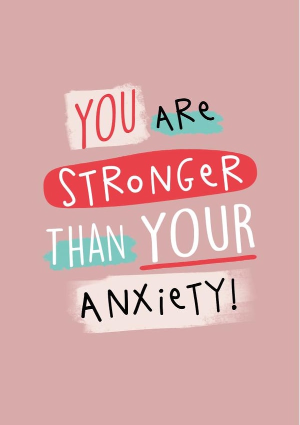 Anxiety Mental Health Card created by PaperJack Illustrates