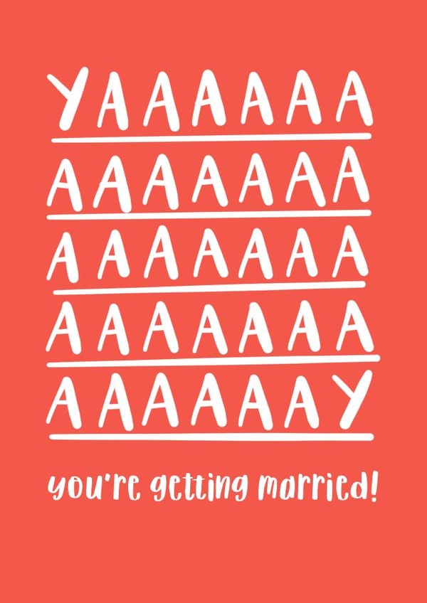 Yaaaaaay You're Getting Married Card created by Poppet and Moose
