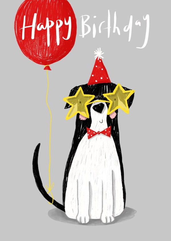Party Dog Happy Birthday Card created by Nicola Watson