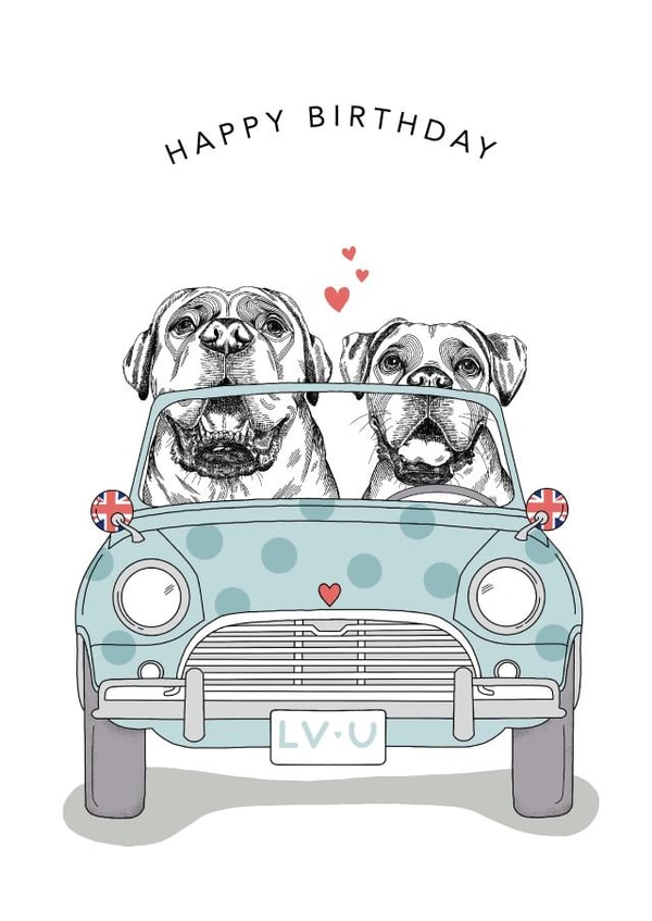 Happy Birthday to an old classic created by Dotty Dog Art