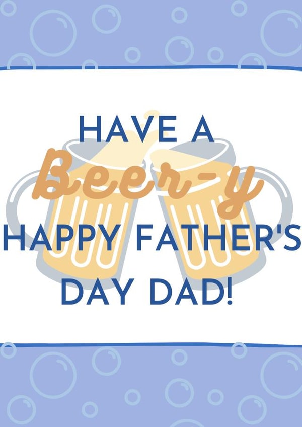 Beer Father's Day card created by Margot Hill