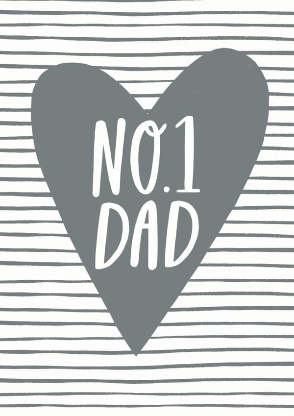 Number 1 Dad Father's Day Card created by Sadler Jones