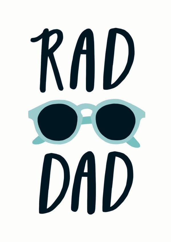 Rad Dad Father's Day Card created by Sadler Jones