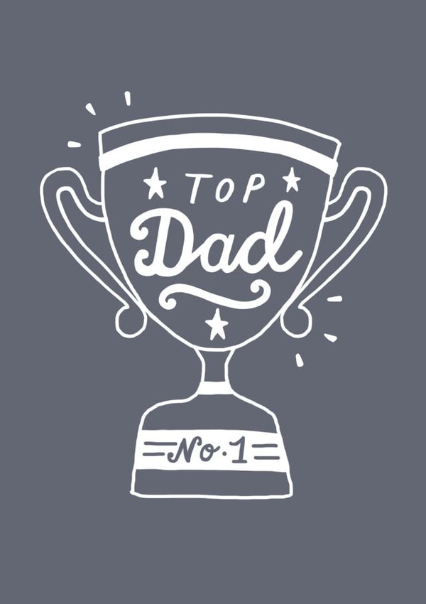 Top Dad Trophy Father's Day Card created by Sadler Jones