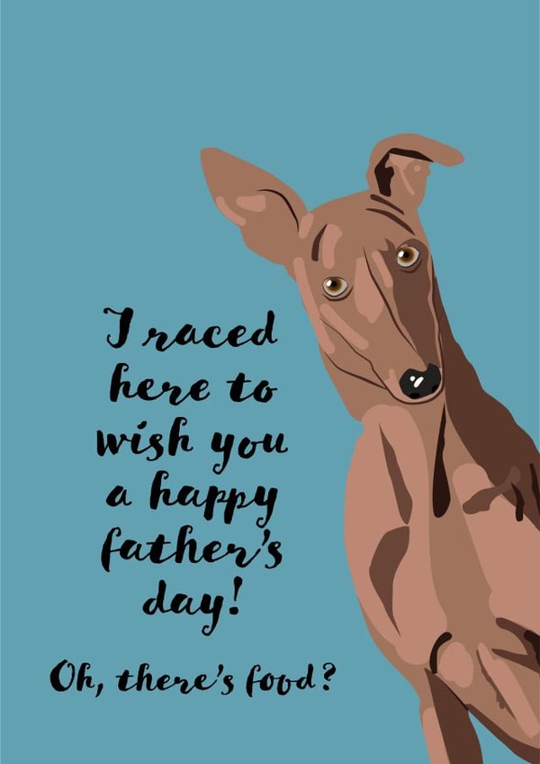 Greyhound Father's Day Card created by Sassy Sarah