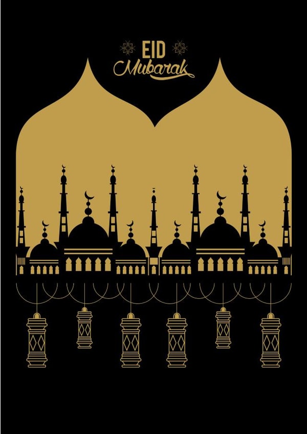 Eid Mubarak card created by BOO DESIGN
