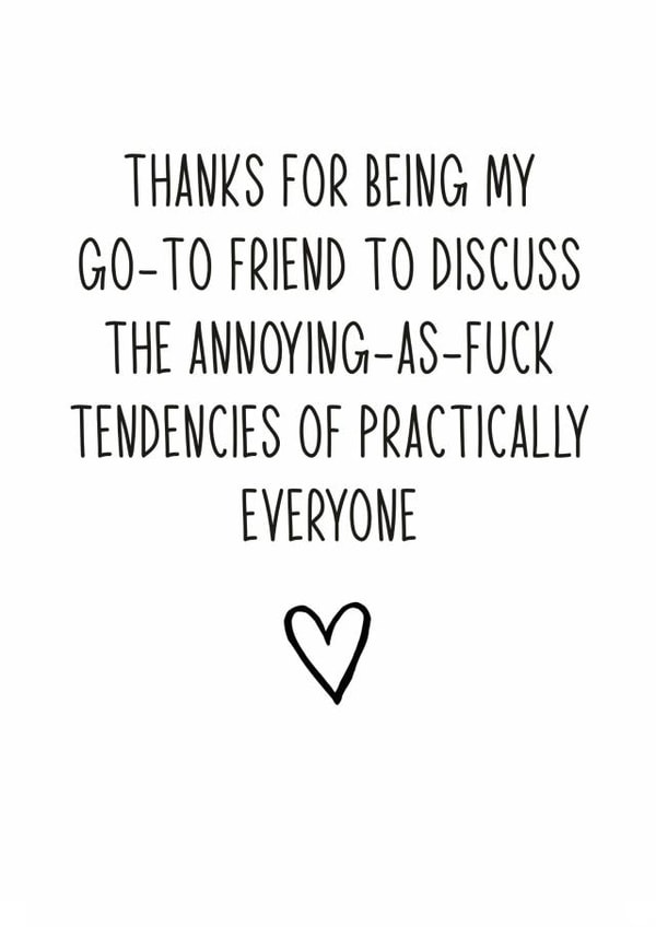 Thanks for being 'that' friend card created by Totally Mailed It