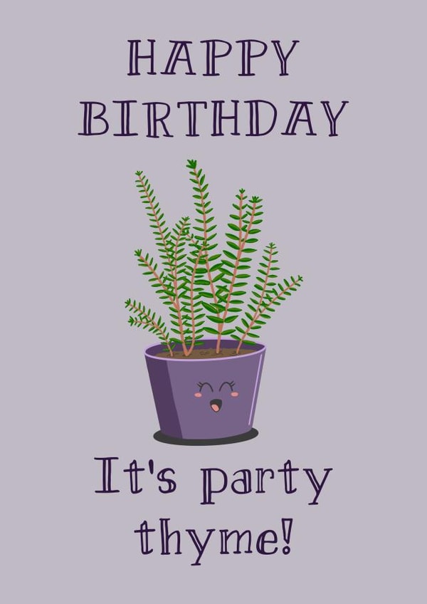 Party Thyme Birthday Card created by So Fresh