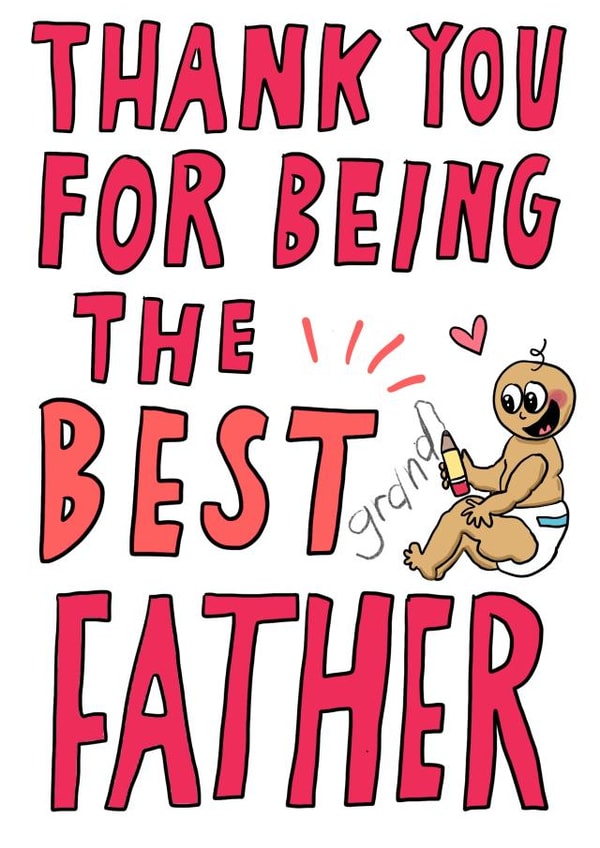 Grandfather Father’s Day card created by Che Dyer