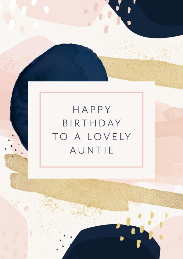 Lovely Auntie Birthday Card created by Evie Garnett Designs