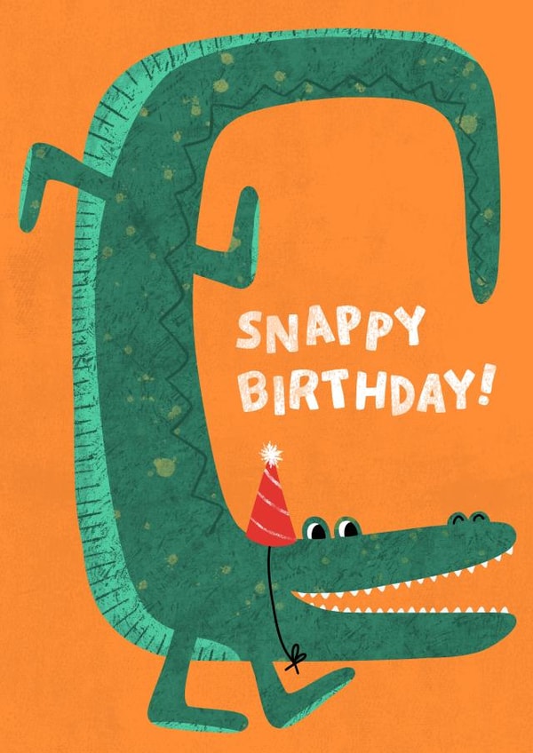 Snappy Birthday Crocodile created by Hannah Boulter