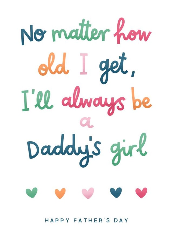 Daddy's Girl Father's Day Card created by Kimberley Rose Studio
