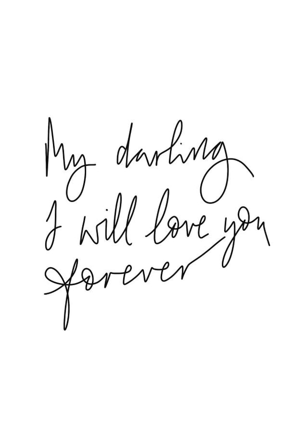 Darling I Will Love You Forever card created by Naughty Nice