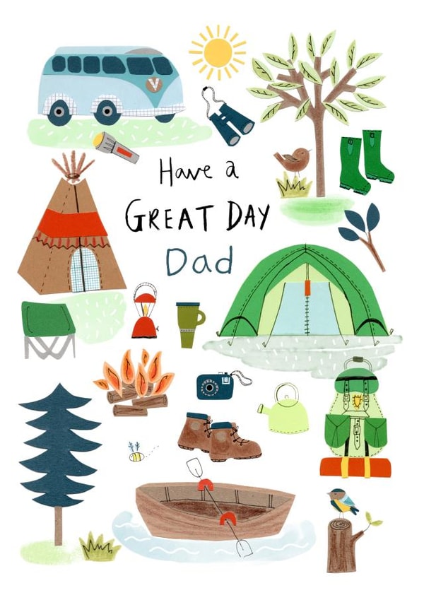 Great Outdoors Father's Day Dad created by Lindsay loves to draw