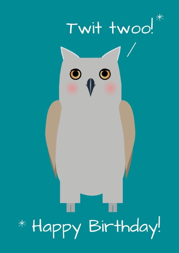 Owl birthday card created by DainaCrafts