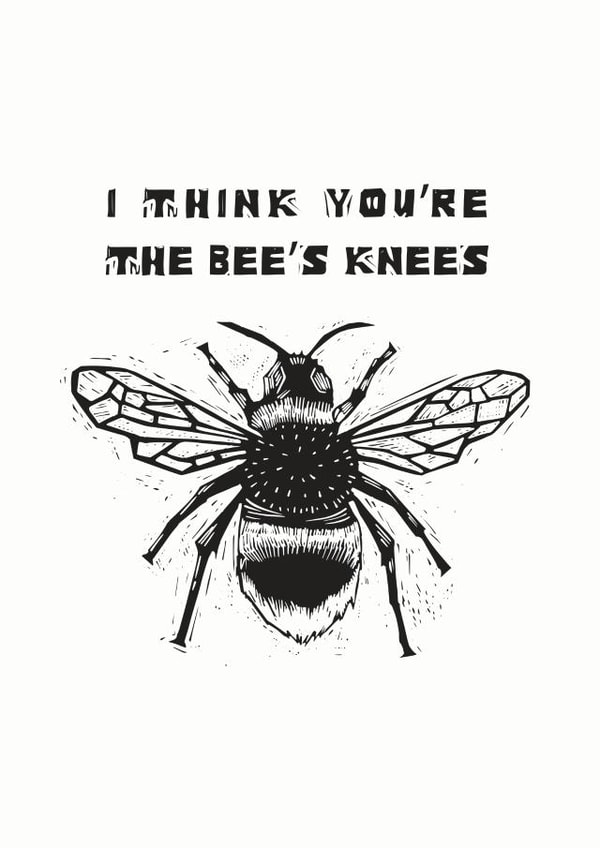 BEE'S KNEES! ALL OCCASION CARD created by hazelletters