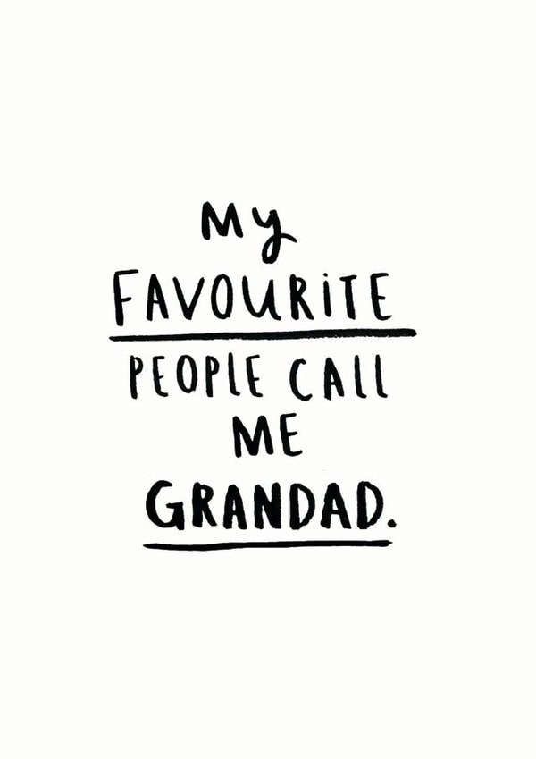 My Favourite People Call Me Grandad card created by Ellie Ellie