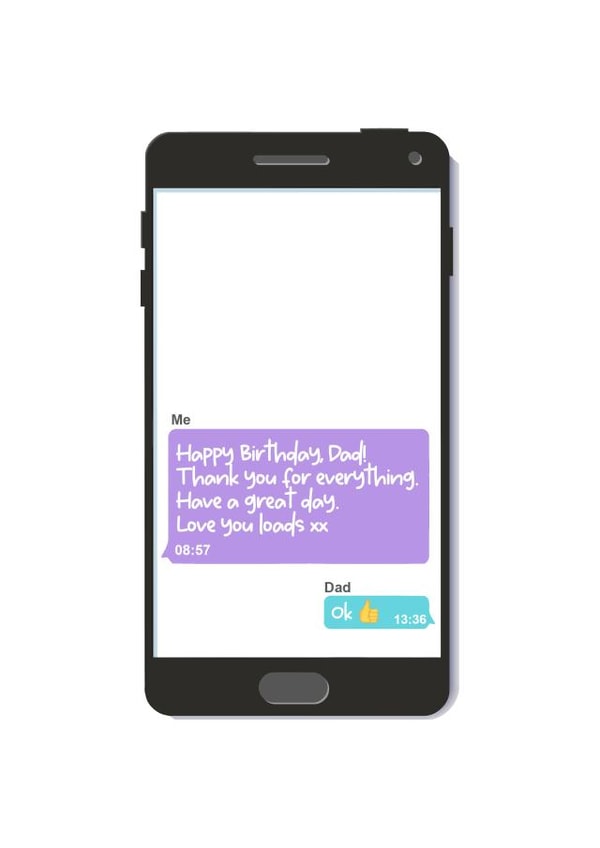 A Man of Few Words birthday card created by CallysGifts