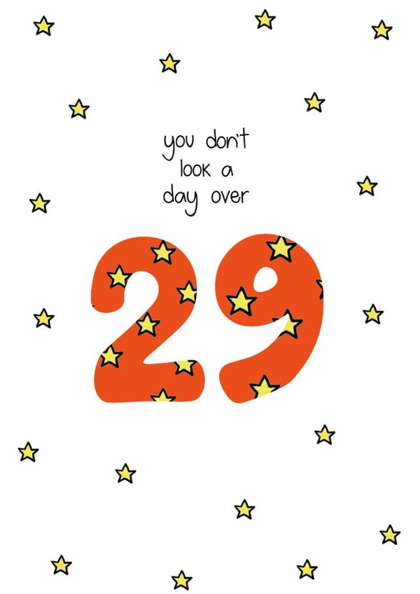 Milestone 30th Birthday Card created by Liv Groves Illustration