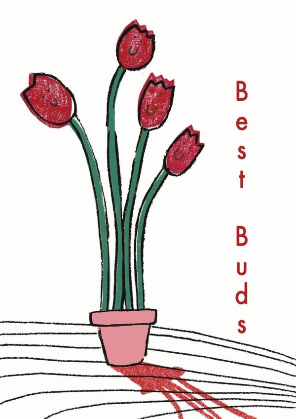 Best Buds Card created by Milklegs Co.