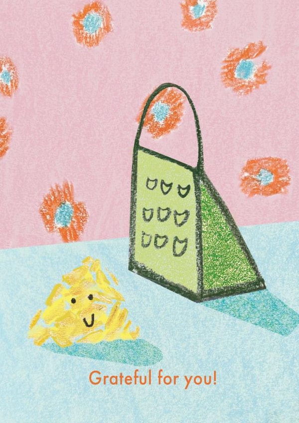Cheesy Gratitude Card created by Milklegs Co.