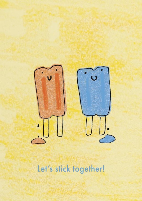 Popsicle Friendship Card! created by Milklegs Co.