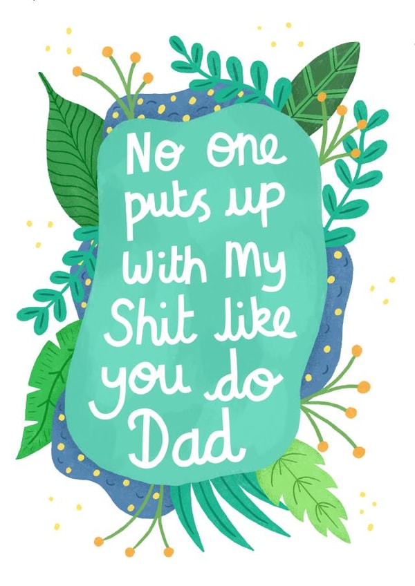 Funny Father's day card created by Katie Brookes