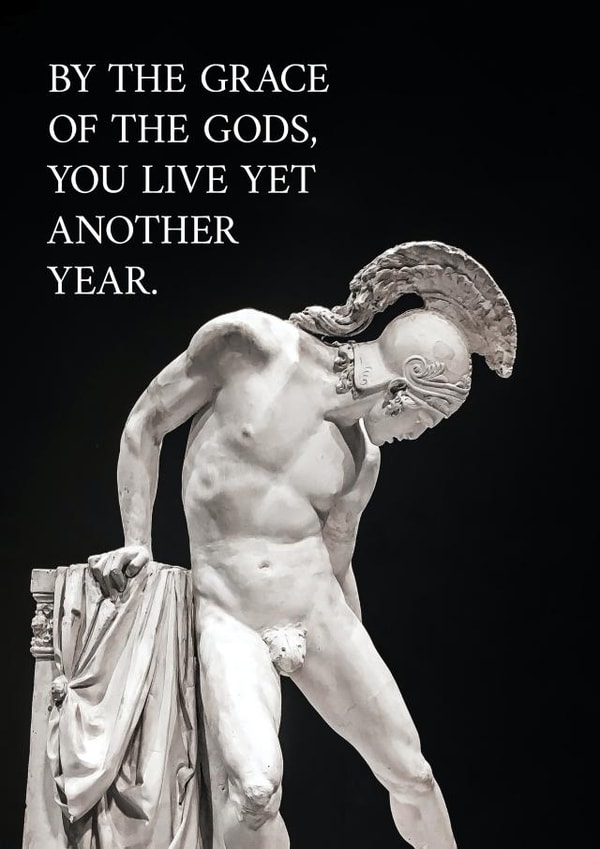 Mythological birthday card created by Inspire Inc