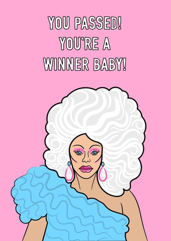 You passed congratulations card created by Adam Regester