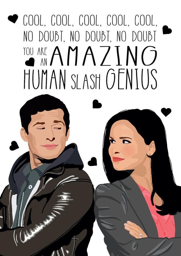 Cute Brooklyn 99 Quote Anniversary Card / Valentines card created by BB Designs
