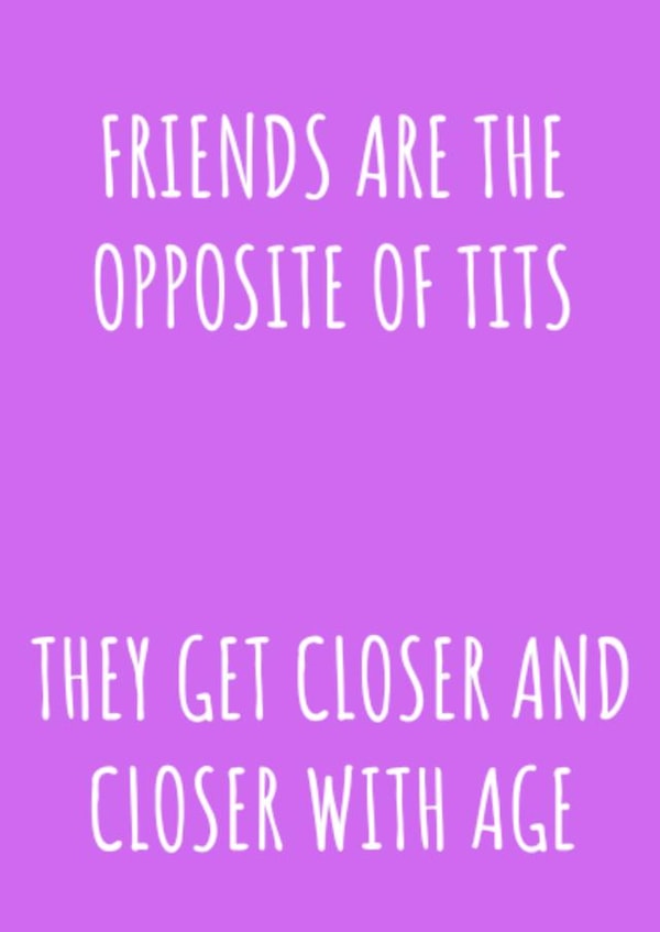 Friends Closeness Tits Card created by Jonesy Cards