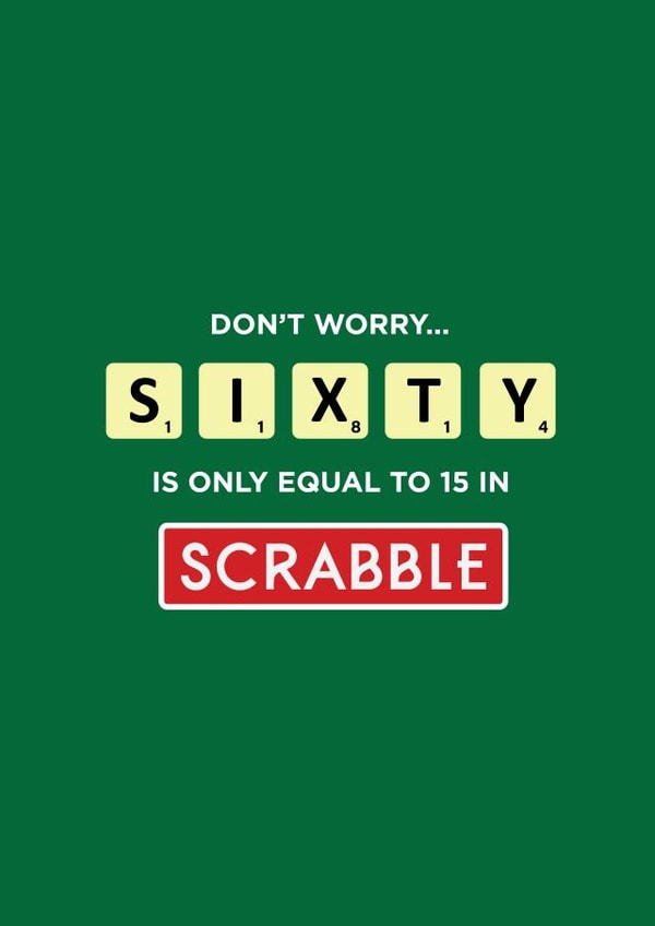 60 sixty Birthday Card 9657 created by Kayenaat