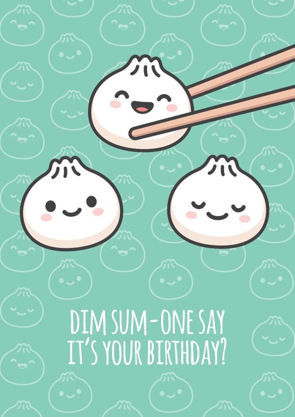 Dim-sum Birthday Card created by Lucie Chapman