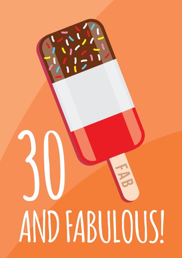 Fab lolly 30th Birthday Card created by Lucie Chapman