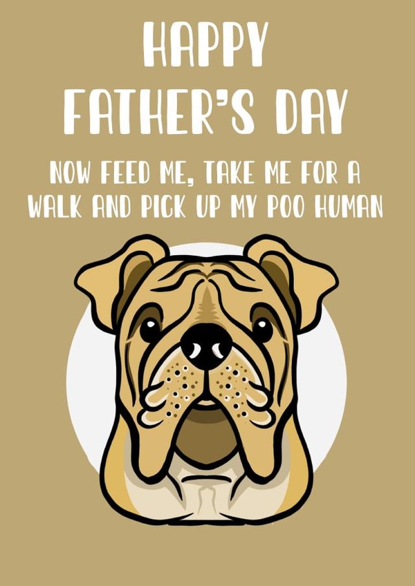 Dog Father’s Day card created by Doublea