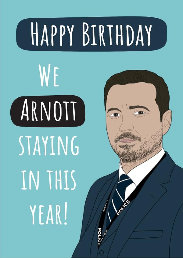 Steve Arnott Happy Birthday card created by Conor Rawson
