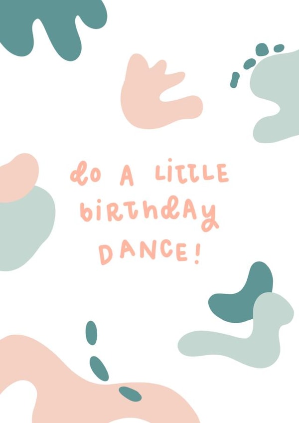 Abstract Birthday Card created by Laura Jayne Lettering