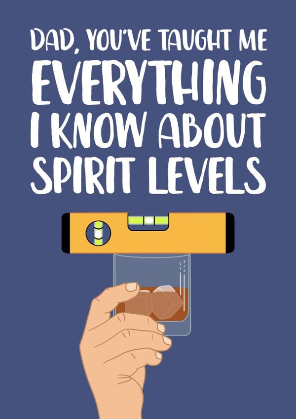 Spirit Levels Father's Day Card created by The Cake Thief