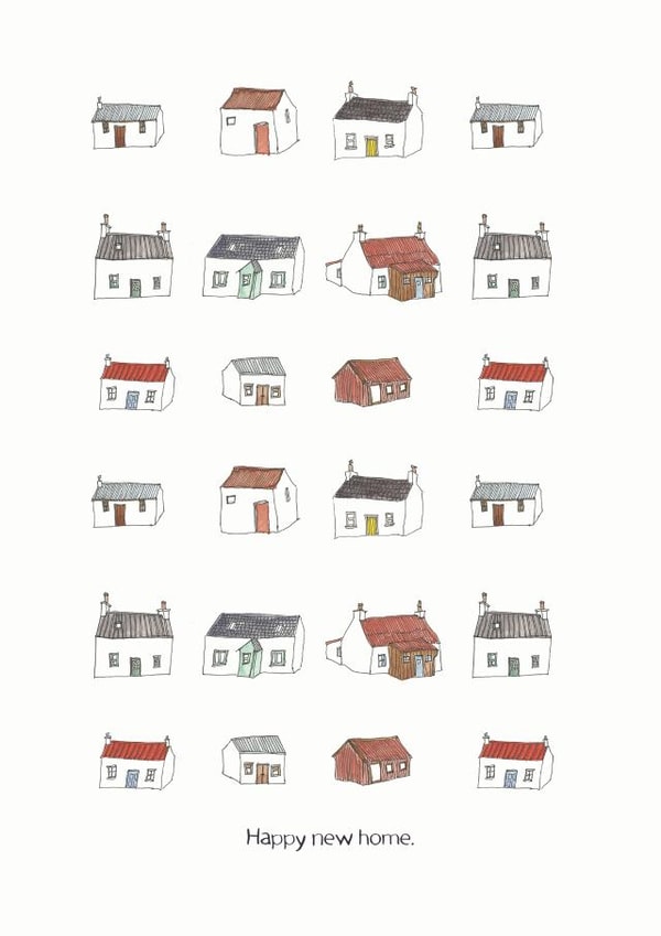 Cute New Home Card - Houses - Happy New Home created by Catriona Phillips