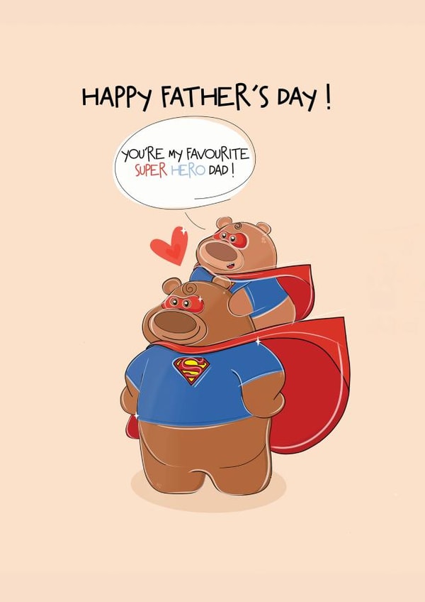 Father's Day Super Hero Card created by CreateDesigns by Shaista Parveen