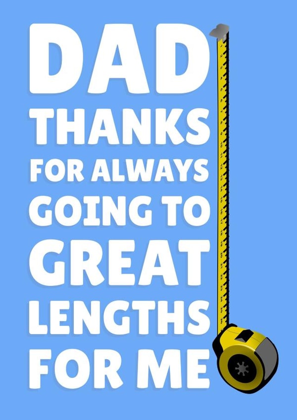 Thanks Dad, Funny Father's Day Card created by PopDogShop